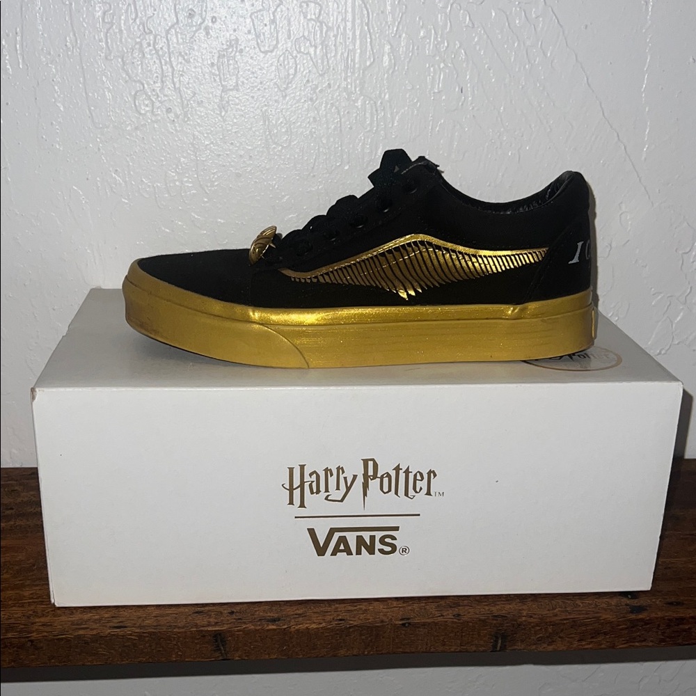 Vans Black and Gold Harry Potter Sneakers